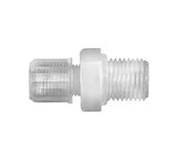 Acoplamiento atornillado recto, G 1/2 A, para manguera 9/12 mm, SW 27, presión de trabajo máx. 10 bar (20 °C) / máx. 1 bar (170 °C), PFA.