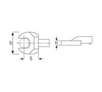 Stahlwille 731/100 SW 46 - Acoplamiento Boca Fija