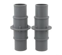 Acoplamiento conector adaptador de manguera de piscina de 1 1/4 o 1 1/2 pulgadas para sistemas de manguera de vacío de piscina con abrazaderas de acero inoxidable y material plástico (A)