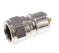 Acoplamiento de acero DN 10 para enchufe de lavadora G 3/8 pulgadas rosca macho doble cierre