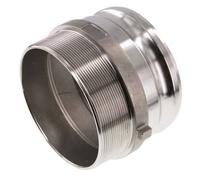 Acoplamiento de acero inoxidable Camlock DN 120 (5'') R 5'' Rosca Macho Tipo F MIL-C-27487