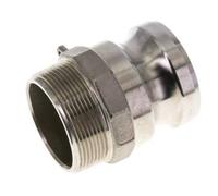 Acoplamiento de acero inoxidable Camlock DN 140 (6'') Rosca NPT macho de 6'' Tipo F MIL-C-27487