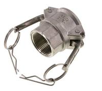Acoplamiento de acero inoxidable Camlock DN 32 (1 1/4'') 1 1/4'' Hembra NPT Tipo D MIL-C-27487