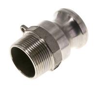 Acoplamiento de acero inoxidable Camlock DN 32 (1 1/4'') Rosca NPT macho de 1 1/4'' Tipo F MIL-C-27487