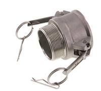 Acoplamiento de acero inoxidable Camlock DN 50 (2'') R 2'' rosca macho tipo B MIL-C-27487