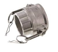 Acoplamiento de acero inoxidable Camlock DN 60 (2 1/2'') R 2 1/2'' Rosca Macho Tipo B MIL-C-27487