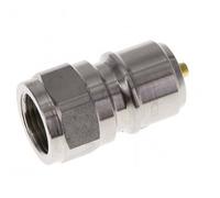 Acoplamiento de acero inoxidable DN 10 para enchufe de lavadora G 3/8 pulgadas rosca macho doble cierre