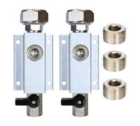 Acoplamiento de aire comprimido de aluminio fundido latón 1/2 NPT duradero | Bloque de aluminio fundido, latón niquelado, resistente a la corrosión, alta presión, diseño duradero
