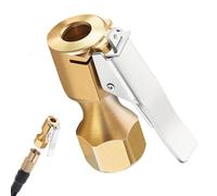 Acoplamiento de Aire con Conexión Rápida - Conector Inflador Con Clip,Válvula Aire Latón | Para SUV Motocicleta Bicicleta Remolque Autocaravana Coche Camión