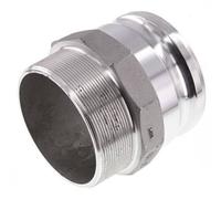 Acoplamiento de aluminio Camlock DN 90 (4'') R 4'' rosca macho tipo F MIL-C-27487