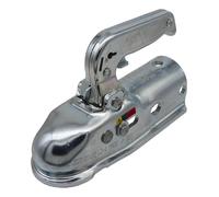 Acoplamiento de bola SPP tipo BC 3000.1, modelo 6D hasta 3000 kg, tubo redondo de 50 mm, orificio de 12/12 mm, apto para Alko AK270, Albe EM 220 R B, EM 300 R B