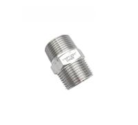 Acoplamiento de boquilla hexagonal macho a macho BSPT de 1" | Conexión del adaptador de montaje de tubería de acero inoxidable 304(1l4 BSPT)