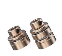 Acoplamiento de brida, acoplador de eje de motor flexible, diafragmas de aluminio, junta universal for cardán de impresora(LED1-B-D45L35-9X9)