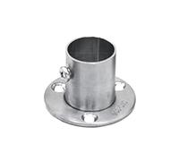 Acoplamiento De Brida Aluminio 1 soporte de brida for barra armario acero inoxidable for tubería (16 mm/22 mm/25 mm/32 mm)(16mm)