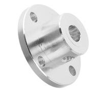 Acoplamiento de Brida Rígida de Aluminio Plata para Motor Rc | Alineación Precisa, Transmisión Estable, para Eje y Proyectos Robóticos, Uso Mecánico, Alta Durabilidad