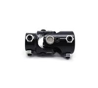 Acoplamiento de Cardan Dirección 1in DD X 3 4in Universal Conecta columna a eje con Cojinete Agujas Premium Recubrimiento en Polvo Negro Tornillo Mejorado Ángulo Trabajo 38 Grados