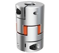 Acoplamiento de ciruelaAcoplador D25 L35 Conector motor acoplamiento eje flexible ciruela aluminio dos mandíbulas Acoplador 6 8 10 12