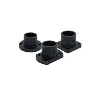 Acoplamiento de Eje con Brida Soporte de guía de fijación óptica, Base fija, método Circular, eje de brida de recorte, rodamiento 4x7x2, 1 Uds.(Inner hole 20,Square flange)