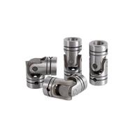 Acoplamiento de eje con junta universal, Acoplamiento de junta universal, orificio de 4-22 mm, acoplador cruzado, pasador de clip, resorte, varios tamaños(6x12x31mm)