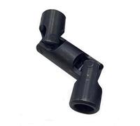Acoplamiento de eje con junta universal giratoria, 1 unidad de 3 secciones precisión doble acoplamiento Cruz Universal tamaño interior 14-22mm(16mm x 32mm x 148mm)