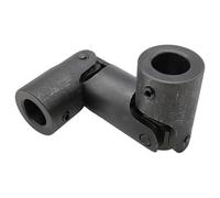 Acoplamiento de eje con junta universal giratoria, Cruz de dirección 1 pieza 3 secciones Acoplamiento junta universal 45 Acero al carbono Múltiples tamaños(10x20x82mm)