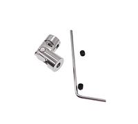 Acoplamiento de eje con junta universal giratoria, Juntas universales de acero al carbono varios tamaños for modelos coches, barcos, robots, impresoras 3D(3.17mm-4mm)