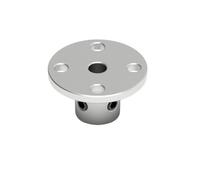 Acoplamiento de eje guía de motor de acero, acoplamiento de brida rígida de 2-14 mm for instalaciones de mandril de torno, 1 unidad(4mm)