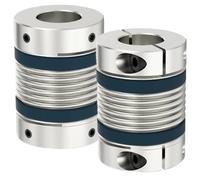 Acoplamiento de eje LB D55L57/72, acoplador Motor Flexible fuelle, junta Universal aluminio CNC alta elasticidad, Cardan impresora 3D