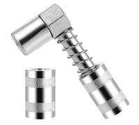 Acoplamiento de grasa de 90 grados adaptador de prensa de grasa con manguitos de engrase boquilla conector pezón para coche camión excavadora agricultura aplicaciones industriales