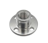 Acoplamiento de guía de brida rígida, acoplamiento de brida M6 M8 de acero al carbono (M6), 2 piezas(M6)