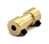 Acoplamiento de latón Acoplador de eje motor rígido latón D9L20, adaptador manguito conector transmisión for modelos RC (1 pieza)(4mm*6mm)