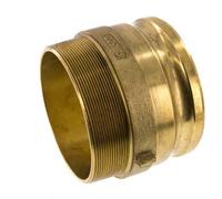 Acoplamiento de latón Camlock DN 120 (5'') R 5'' rosca macho tipo F MIL-C-27487