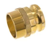 Acoplamiento de latón Camlock DN 75 (3'') R 3'' rosca macho tipo F MIL-C-27487