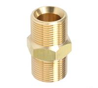 Acoplamiento de latón macho a macho M22x1.5 para integración de manguera de lavadora de alta presión con Kranzle y equipo compatible (sin funda de plástico)