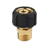 Acoplamiento de lavado a presión hecho de latón con roscas M22 macho de 14 mm a M22 hembra de 15 mm para accesorios de manguera rápidos y seguros en herramientas de limpieza