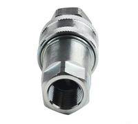 Acoplamiento De Liberación Rápida ISO 7241-A NPT Para Hidráulica, Acero Boquilla Y Manguito Conjunto Para Tractor Excavadora Agricultura, Tamaños seleccionables 1/4" 3/8" 1/2" 3/4"(NPT-1/2)