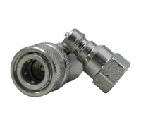 Acoplamiento De Liberación Rápida ISO 7241-A NPT Para Hidráulica, Acero Boquilla Y Manguito Conjunto Para Tractor Excavadora Agricultura, Tamaños seleccionables 1/4" 3/8" 1/2" 3/4"(NPT-1/4)