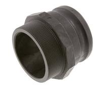 Acoplamiento de polipropileno Camlock DN 90 (4'') R 4'' rosca macho tipo F MIL-C-27487