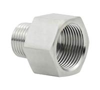 Acoplamiento de reducción de acero inoxidable M20x1.5 hembra a adaptador macho de 1/2 pulgada para tubería NPT