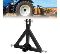 Acoplamiento de remolque de 3 puntos, acoplamiento de barra de tracción para tractor con receptor de 2 pulgadas, adaptador de acoplamiento con 3 pasadores de acoplamiento para tractores pequeños