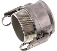Acoplamiento de seguridad Camlock DN 75 (3'') de acero inoxidable R 3'' rosca macho tipo B MIL-C-27487