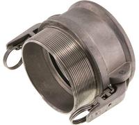 Acoplamiento de seguridad Camlock DN 90 (4'') de acero inoxidable R 4'' rosca macho tipo B MIL-C-27487