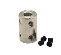 Acoplamiento de sujeción rígido de aluminio 1 Uds 3,17mm/4mm/5mm/6mm/8mm/10mm/12mm acoplamiento de eje rígido Motor acoplador conector manga #45 acero(8mm-10mm)