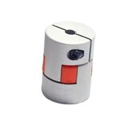 Acoplamiento de sujeción rígido de aluminio 1 Uds. Acoplamiento de cuatro mandíbulas D20L25 acoplamiento flor ciruelo aluminio servomotor paso a disponible 4/5/6/6.35/7/8/9/10mm(6.35mm to 6.35mm)