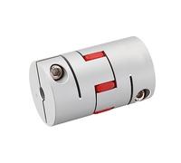 Acoplamiento de sujeción rígido de aluminio 1 Uds D20L25 4mm/5mm/6mm/7mm/8mm/10mm aleación de aluminio CNC eje ciruela Flexible acoplamiento acoplador Servo Motor conector manga(6.35mm-7mm)