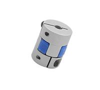 Acoplamiento de sujeción rígido de aluminio 1 Uds D20L25XB orificio de acoplamiento eje Flexible flor ciruelo aluminio 7/8/9/9.5/10mm Motor transmisión tornillo(Blue 9mmx9.5mm)