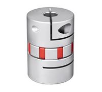 Acoplamiento de sujeción rígido de aluminio Acoplador de abrazadera ciruela Flexible, tamaño eje, acoplamiento mandíbula/8/10/12/14/16/18/20mm, serie 1 Uds. D40mm L40mm(14x15)