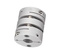 Acoplamiento de sujeción rígido de aluminio Acoplador de alto par D26 L35, doble diafragma, diámetro interior 5-14, disco acoplamiento, Motor elástico torsionalmente flexible(8x10)