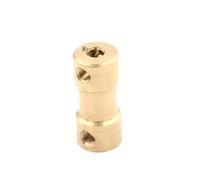 Acoplamiento de sujeción rígido de aluminio Acoplador de eje Motor Flexible latón, conector transmisión, 2mm, 5 conectores, barco Rc, 1 Uds(5mm-5mm A8)