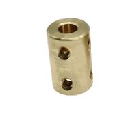 Acoplamiento de sujeción rígido de aluminio Acoplador de eje Motor rígido latón, conector transmisión, adaptador funda for barco a control remoto, coche y avión, 3,17/4/5/6/8/10/12mm(6mm-6mm)